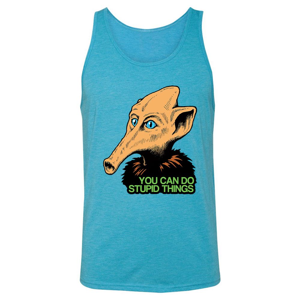 Unisex Jersey Tank - F37HCNAJ - Aqua Triblend - 3