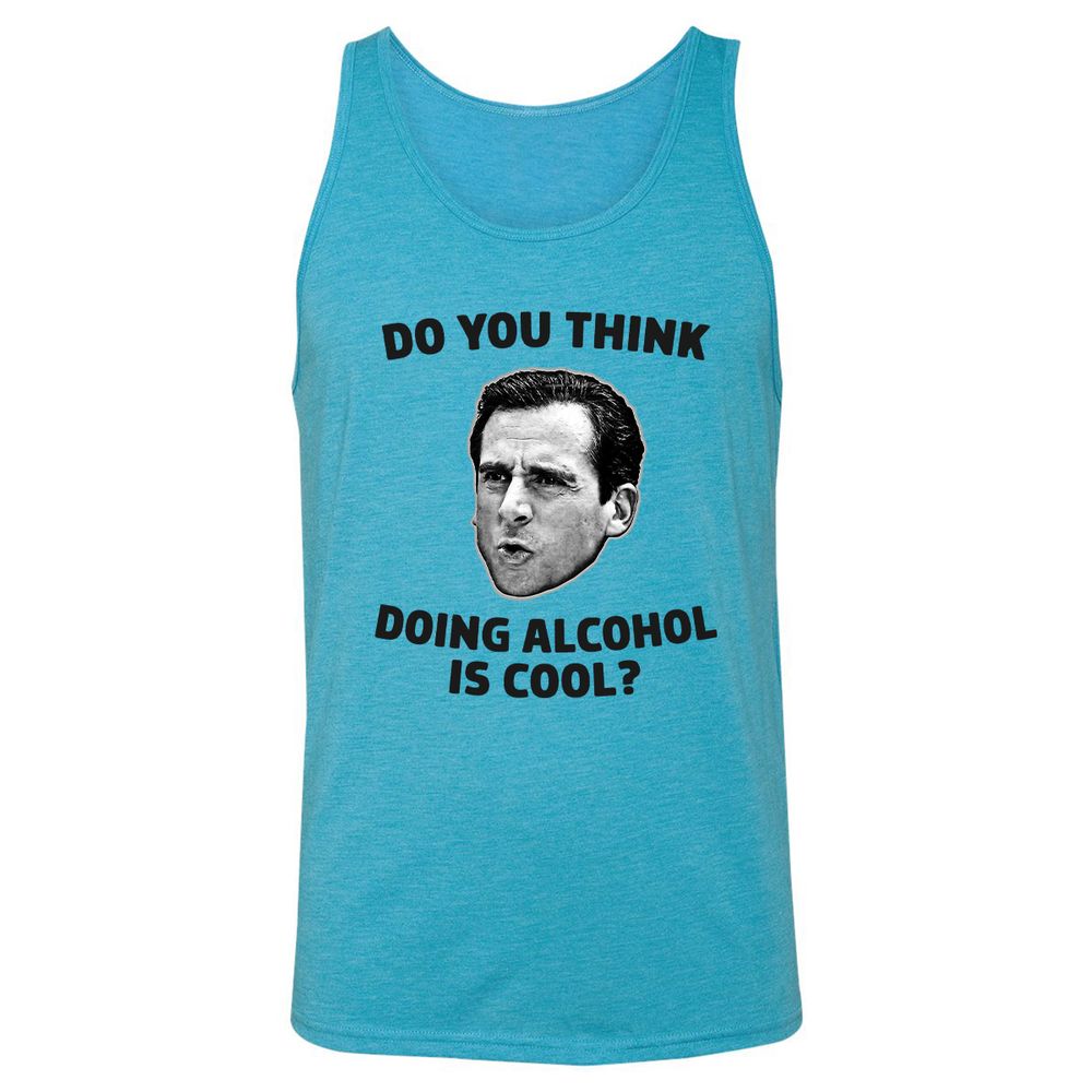 Unisex Jersey Tank - Z48BXC8W - Aqua Triblend - 3