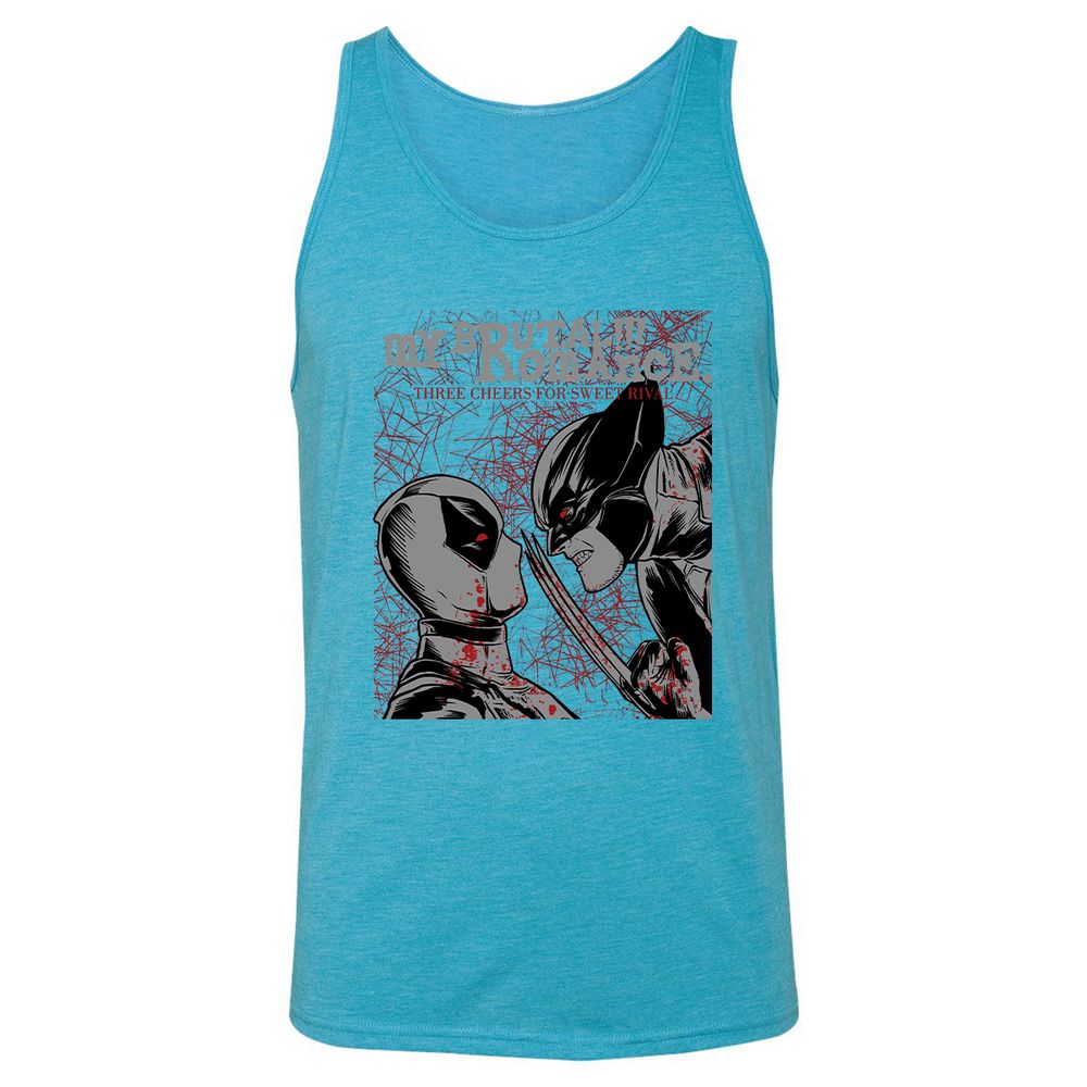 Unisex Jersey Tank - 94PKJM93 - Aqua Triblend - 3