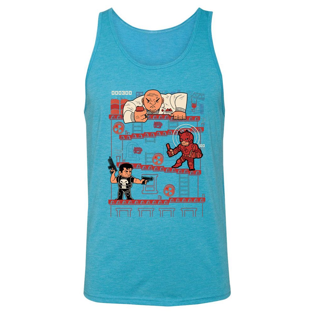 Unisex Jersey Tank - 6BEALYNF - Aqua Triblend - 3