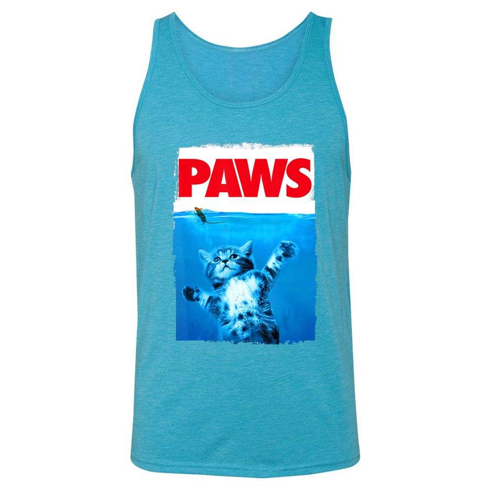 Unisex Jersey Tank - WALYMEHX - Aqua Triblend - 3