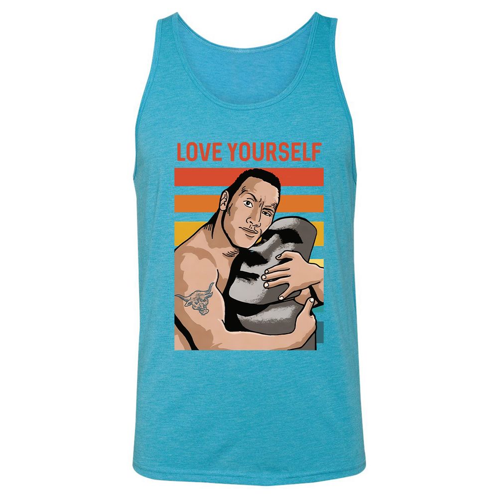 Unisex Jersey Tank - N9CTKVDV - Aqua Triblend - 3