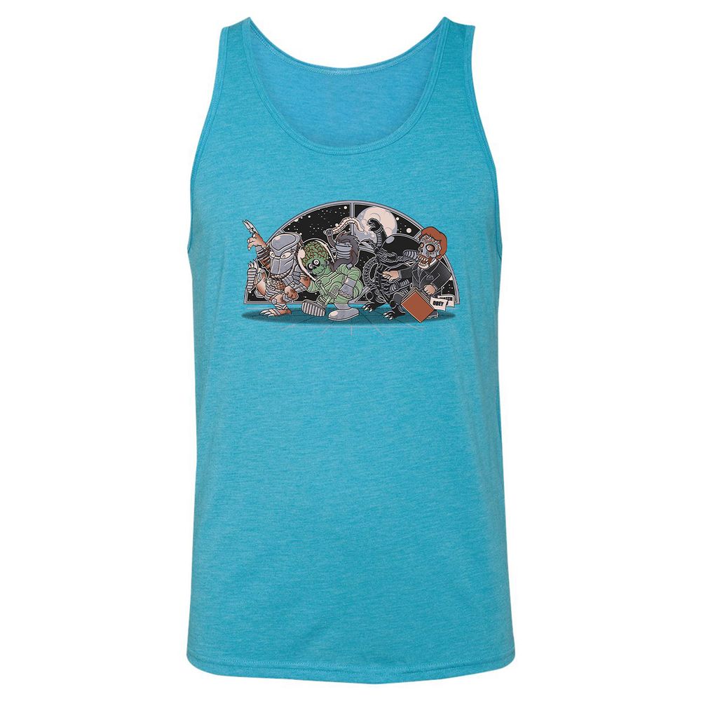 Unisex Jersey Tank - 68H65DQ9 - Aqua Triblend - 3