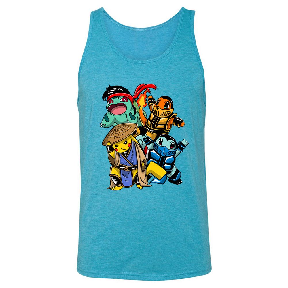 Unisex Jersey Tank - D66LCN8D - Aqua Triblend - 3