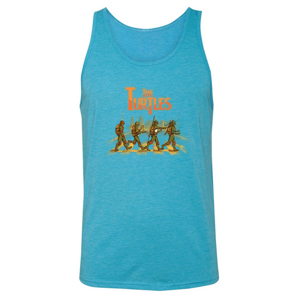Unisex Jersey Tank - V64MFDDN - Aqua Triblend - 3