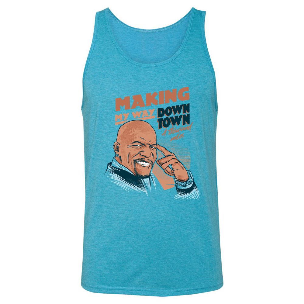Unisex Jersey Tank - 3SX77QGJ - Aqua Triblend - 3