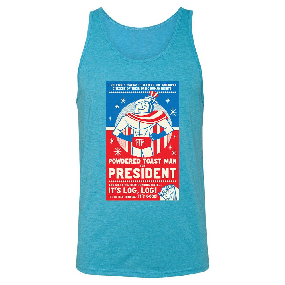Unisex Jersey Tank - U6QEDKFE - Aqua Triblend - 3