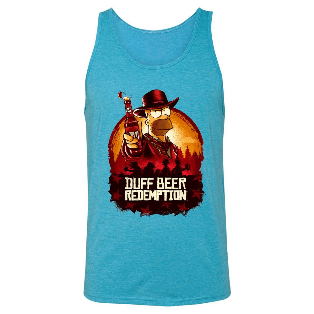 Unisex Jersey Tank - MRQ211PR - Aqua Triblend - 3