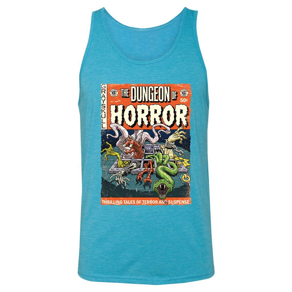 Unisex Jersey Tank - 4VNU32N6 - Aqua Triblend - 3