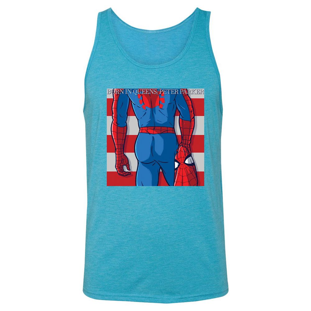 Unisex Jersey Tank - E4GMNV1A - Aqua Triblend - 3