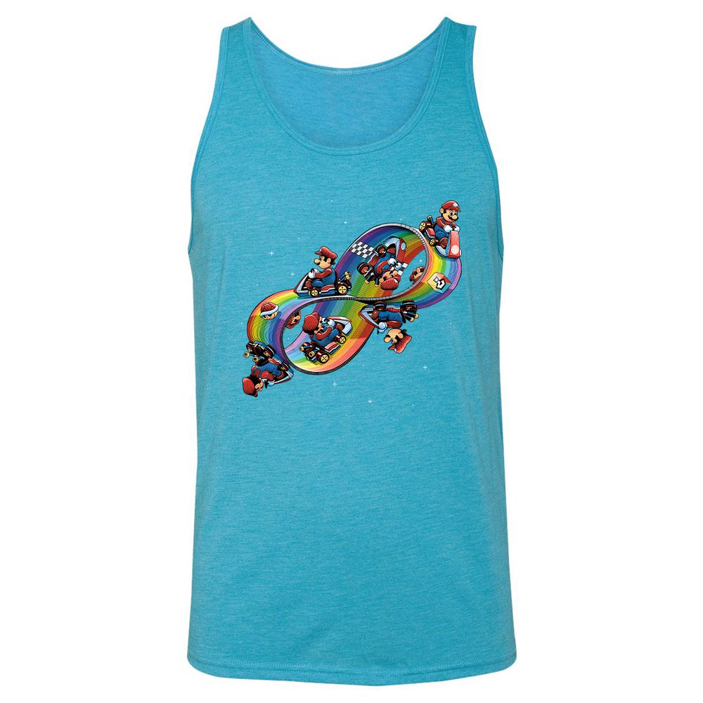Unisex Jersey Tank - AU88863M - Aqua Triblend - 3