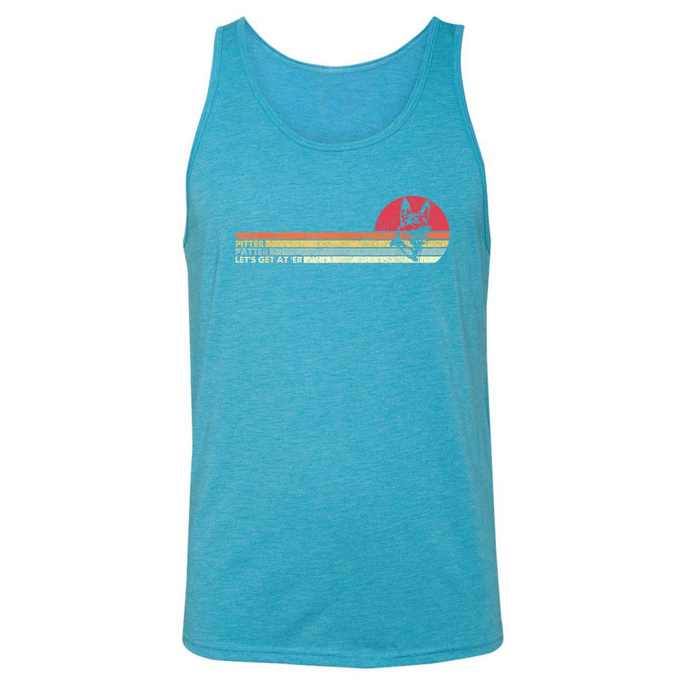 Unisex Jersey Tank - V4GXAQU7 - Aqua Triblend - 3