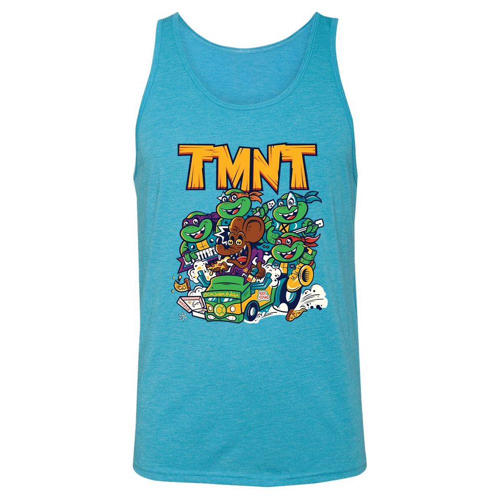 Unisex Jersey Tank - GE231AXT - Aqua Triblend - 3