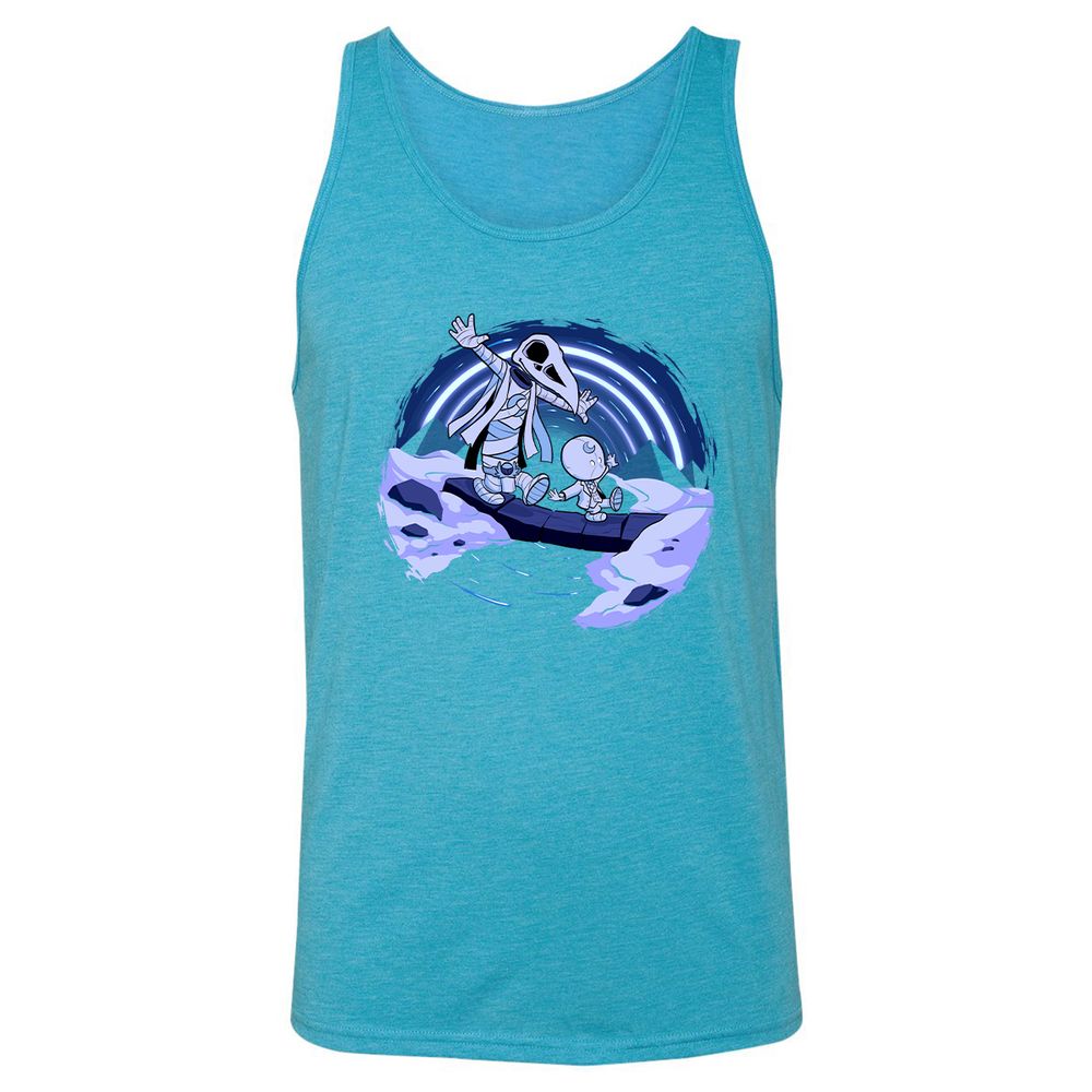 Unisex Jersey Tank - ED9A1H58 - Aqua Triblend - 3