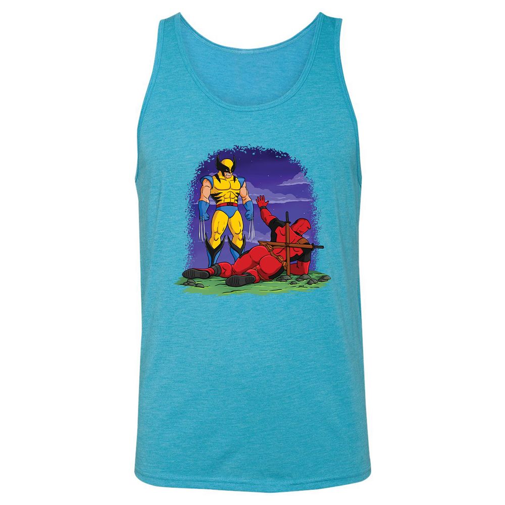 Unisex Jersey Tank - QK3689S7 - Aqua Triblend - 3