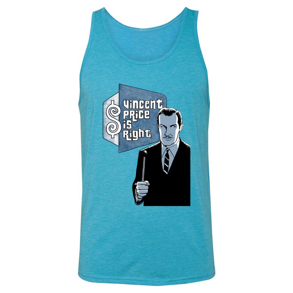 Unisex Jersey Tank - 9WZURKSB - Aqua Triblend - 3