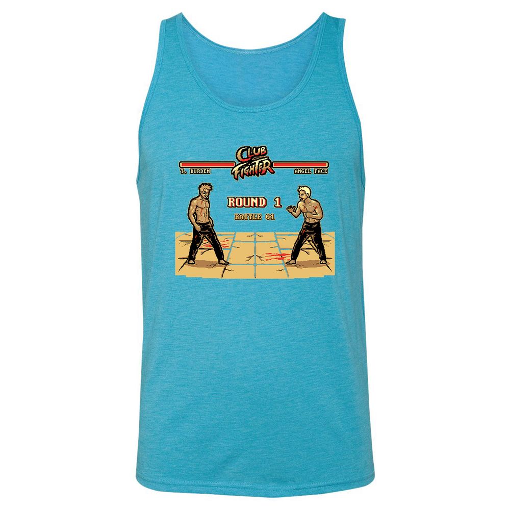 Unisex Jersey Tank - V48PFPDW - Aqua Triblend - 3