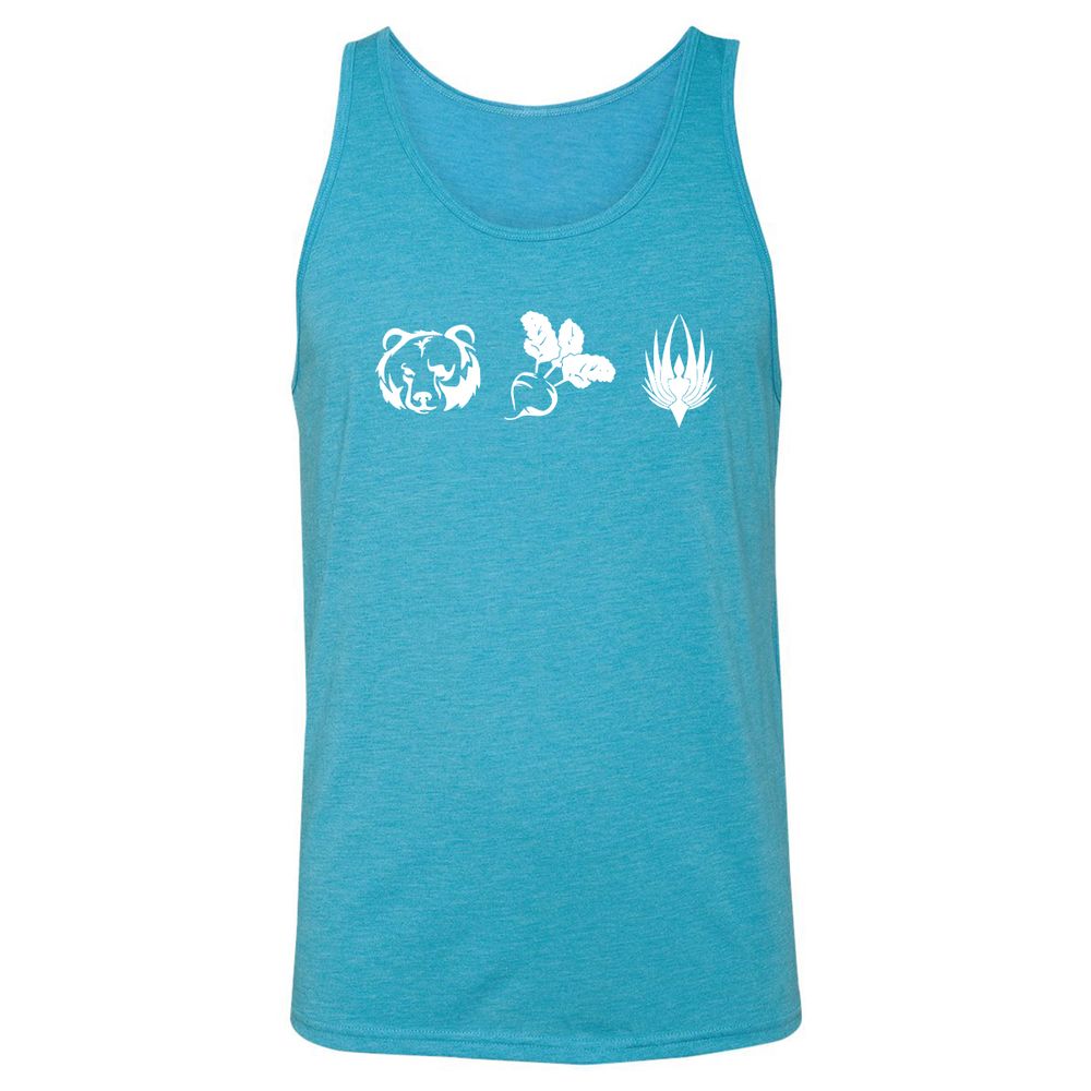 Unisex Jersey Tank - G6NAV29S - Aqua Triblend - 3