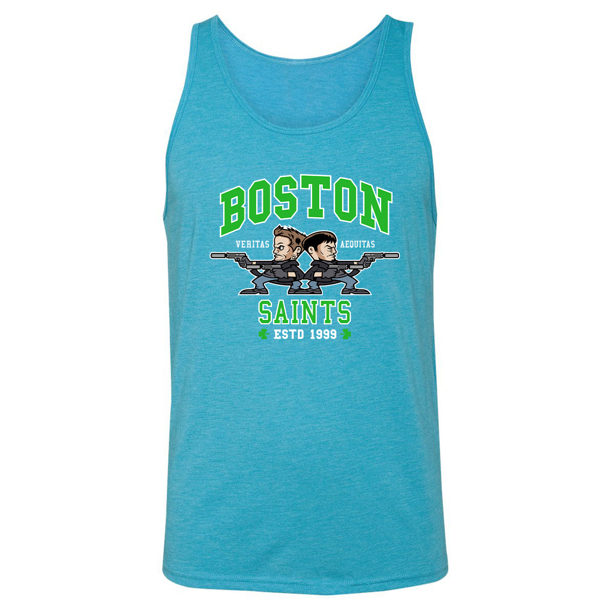 Unisex Jersey Tank - UGBVEBUH - Aqua Triblend - 3