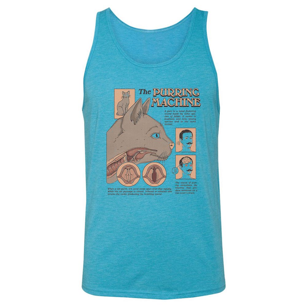 Unisex Jersey Tank - SQN7M287 - Aqua Triblend - 3