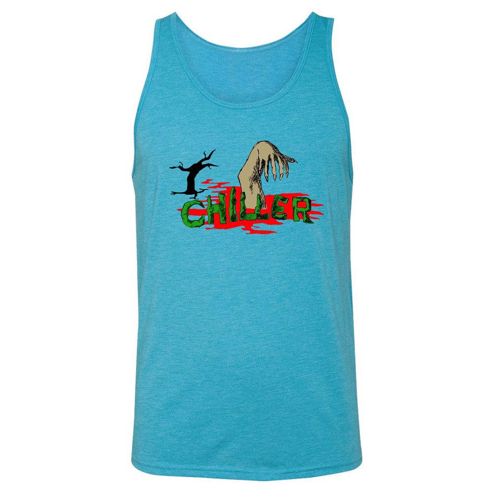 Unisex Jersey Tank - UQJ6G323 - Aqua Triblend - 3