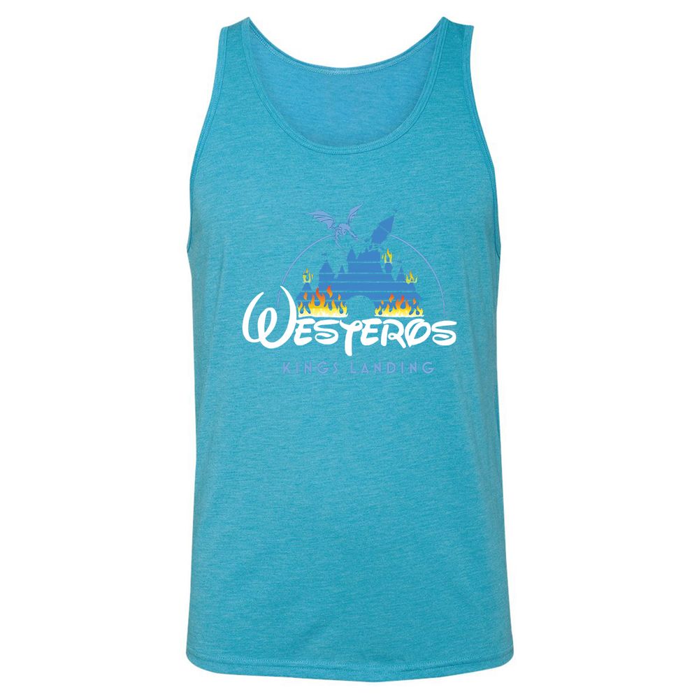 Unisex Jersey Tank - MB63M7G3 - Aqua Triblend - 3