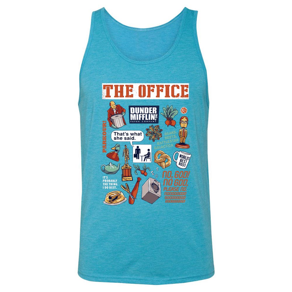 Unisex Jersey Tank - 2VHKHKPK - Aqua Triblend - 3