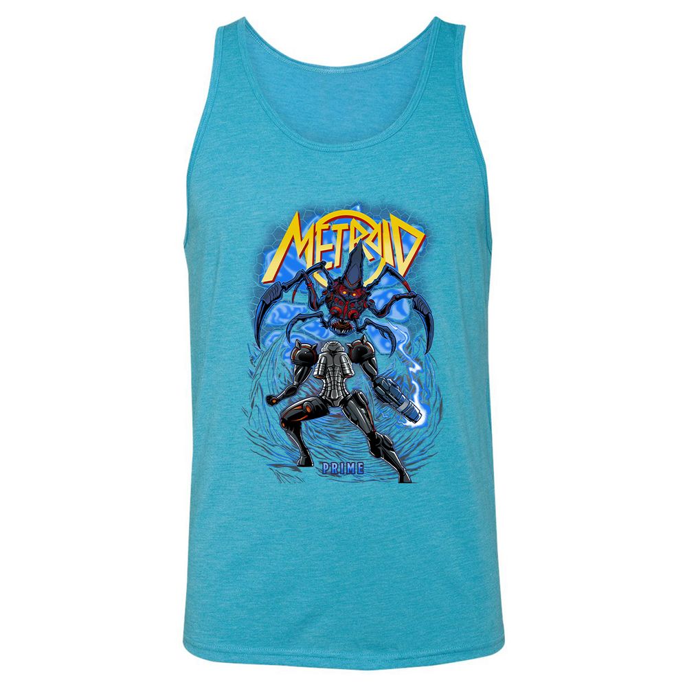 Unisex Jersey Tank - V83T229X - Aqua Triblend - 3