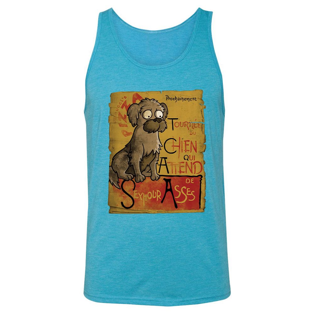 Unisex Jersey Tank - 7T7LLRB1 - Aqua Triblend - 3