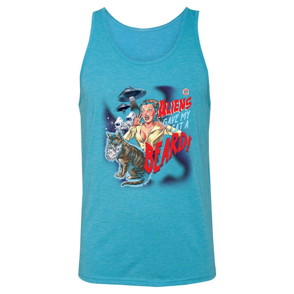 Unisex Jersey Tank - 74HJXP8J - Aqua Triblend - 3