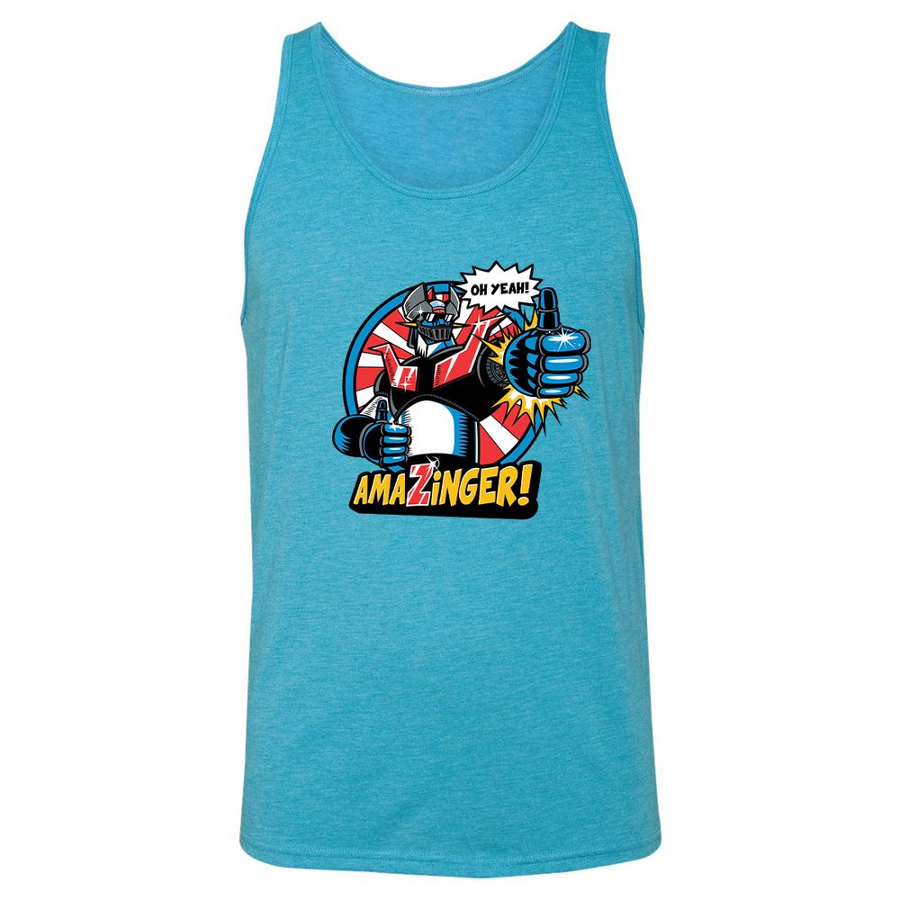 Unisex Jersey Tank - RXMMMPCM - Aqua Triblend - 3
