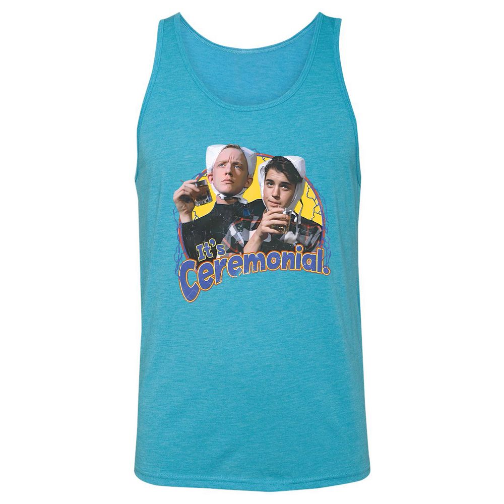 Unisex Jersey Tank - LSAEX5FP - Aqua Triblend - 3