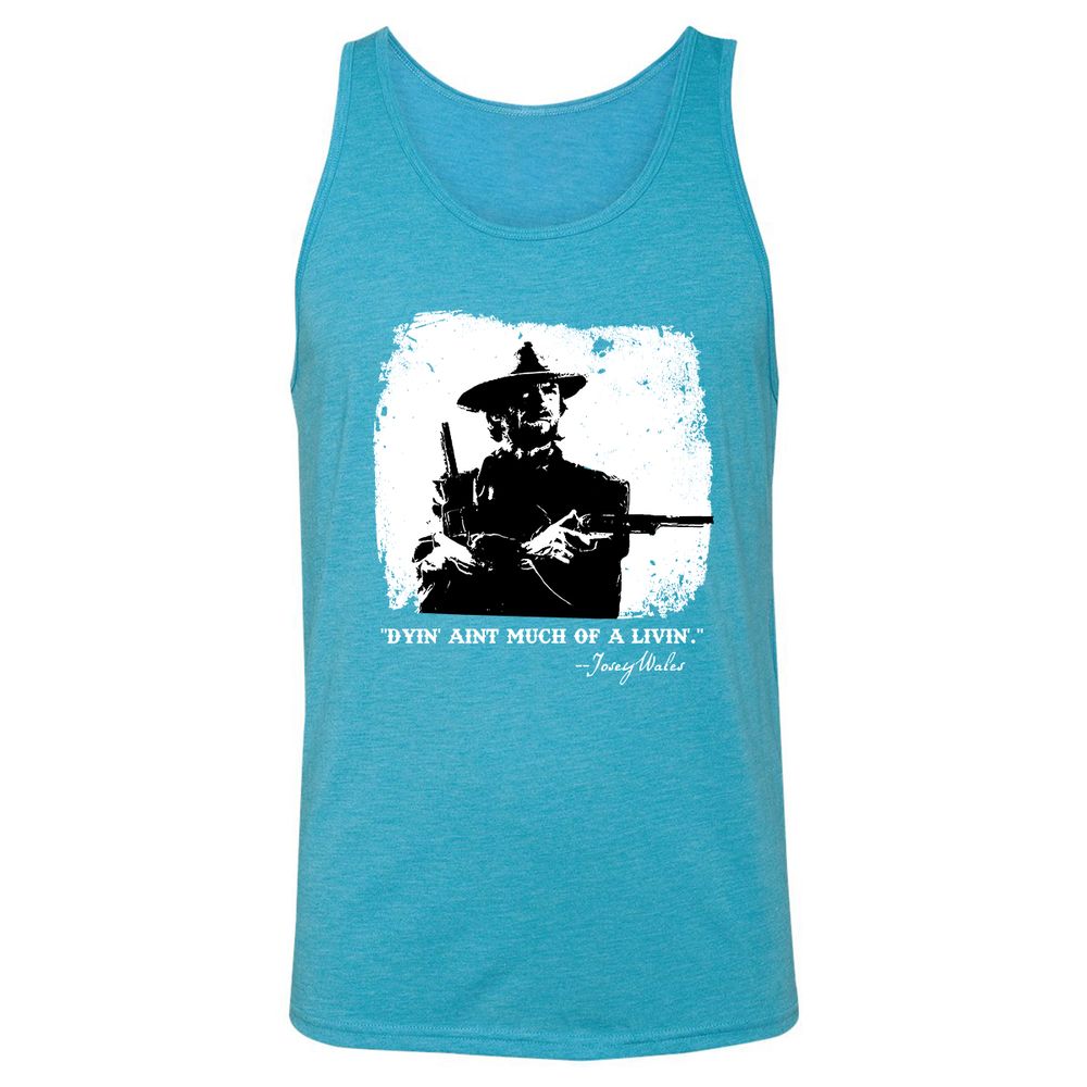 Unisex Jersey Tank - E2HEVWAX - Aqua Triblend - 3