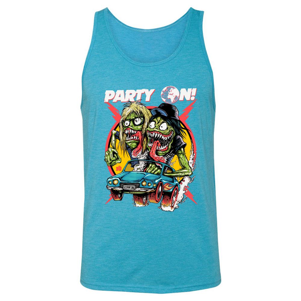 Unisex Jersey Tank - Q85M6Q47 - Aqua Triblend - 3