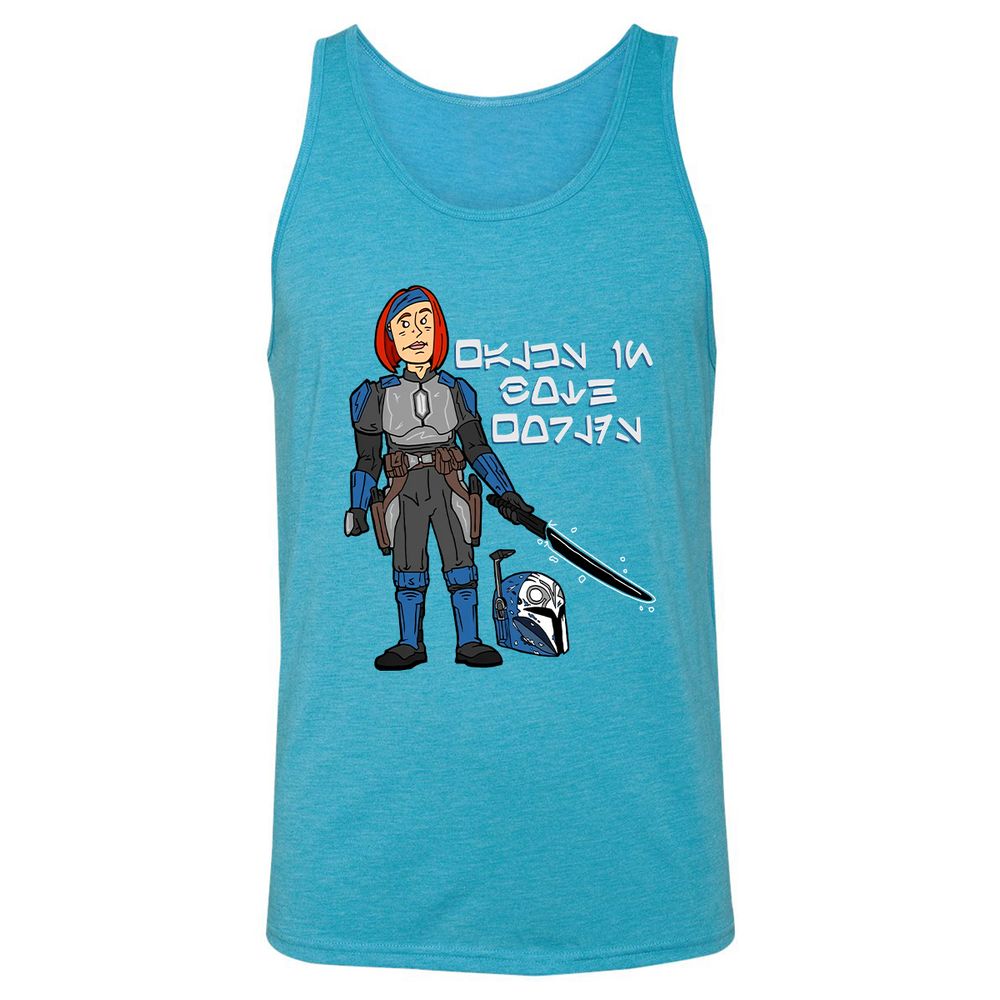 Unisex Jersey Tank - BLBWPGL9 - Aqua Triblend - 3