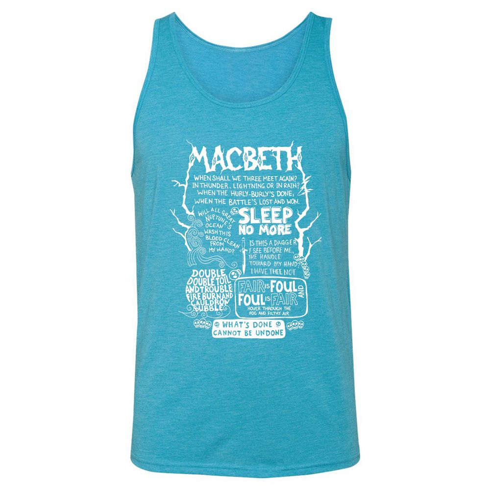 Unisex Jersey Tank - RADNU5DH - Aqua Triblend - 3