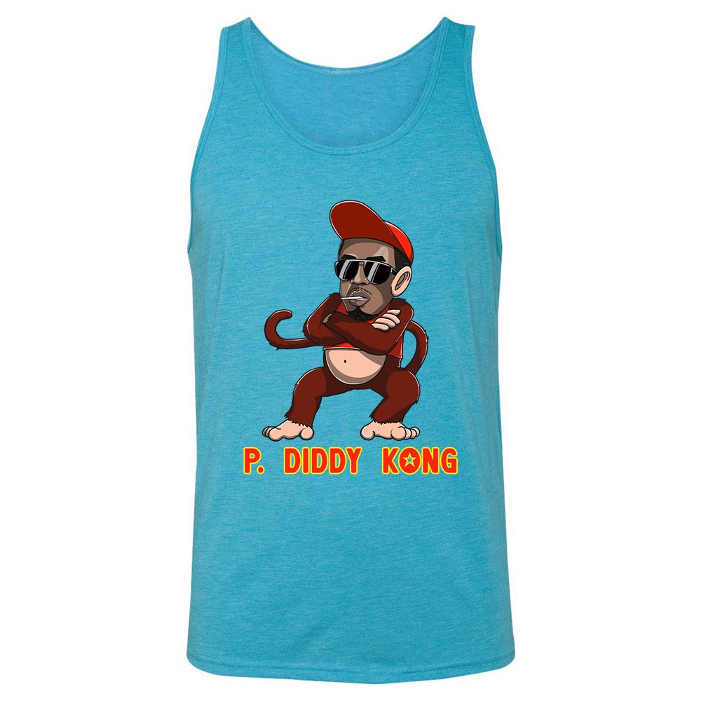 Unisex Jersey Tank - EVD2BQXC - Aqua Triblend - 3