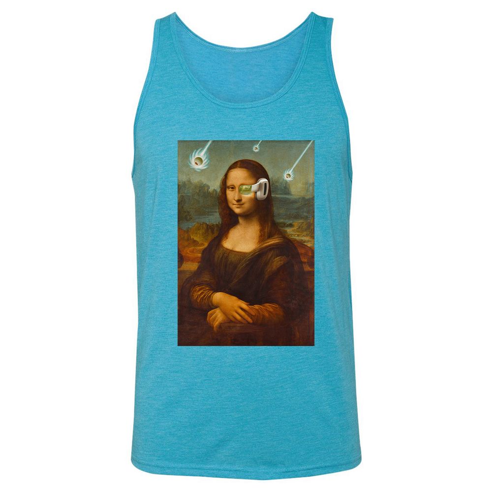 Unisex Jersey Tank - YE7X3DTK - Aqua Triblend - 3