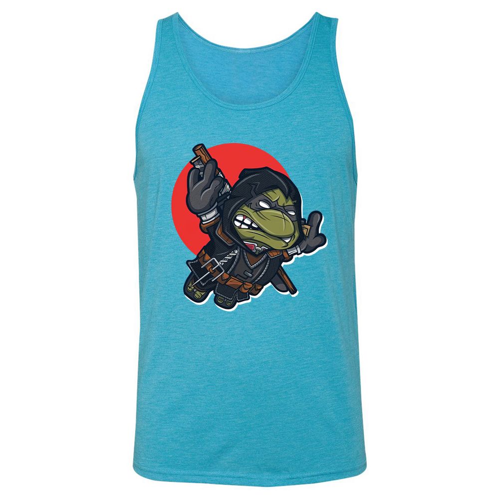 Unisex Jersey Tank - T6BLJJ9J - Aqua Triblend - 3