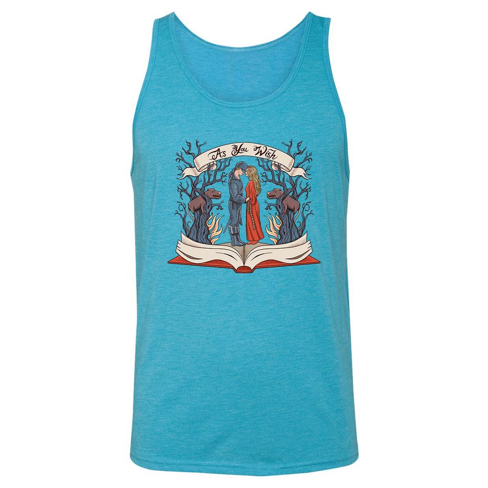 Unisex Jersey Tank - QZ82KQPW - Aqua Triblend - 3