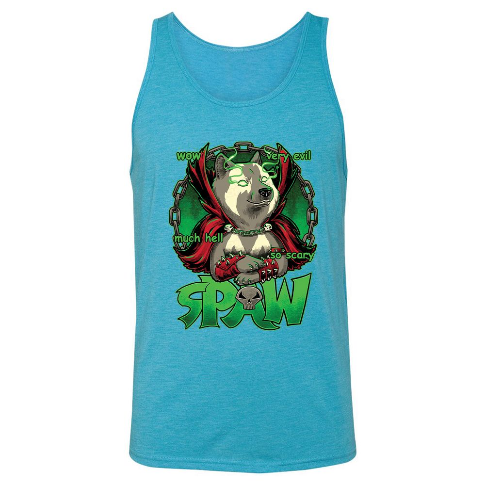 Unisex Jersey Tank - EQLB4R84 - Aqua Triblend - 3