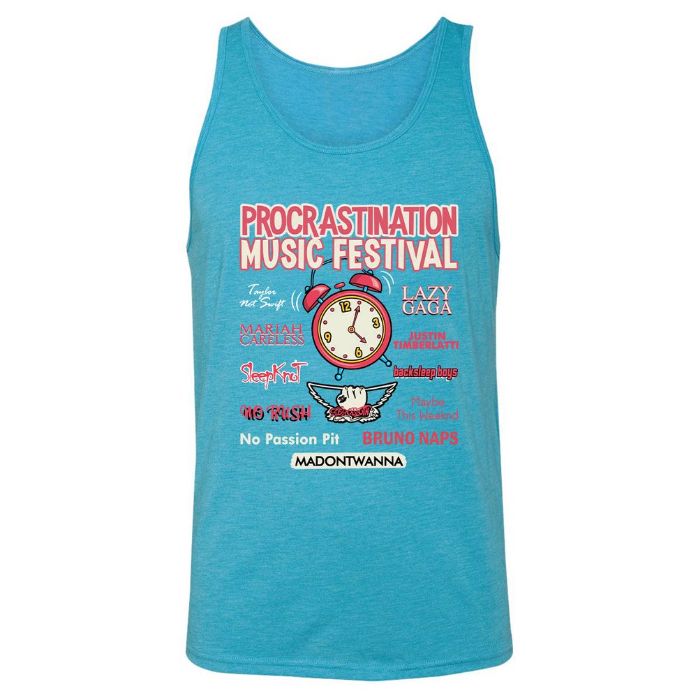 Unisex Jersey Tank - GUVMA4SD - Aqua Triblend - 3