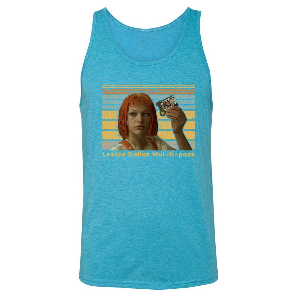Unisex Jersey Tank - AVY6XK12 - Aqua Triblend - 3
