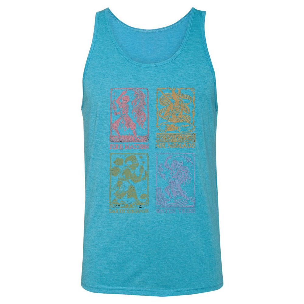 Unisex Jersey Tank - 8VW4ZFCU - Aqua Triblend - 3