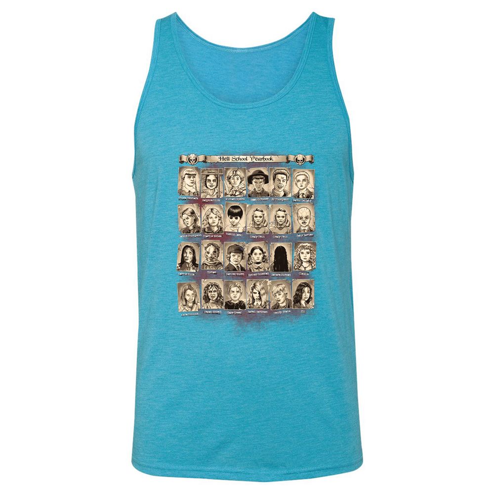Unisex Jersey Tank - M93DHDC5 - Aqua Triblend - 3