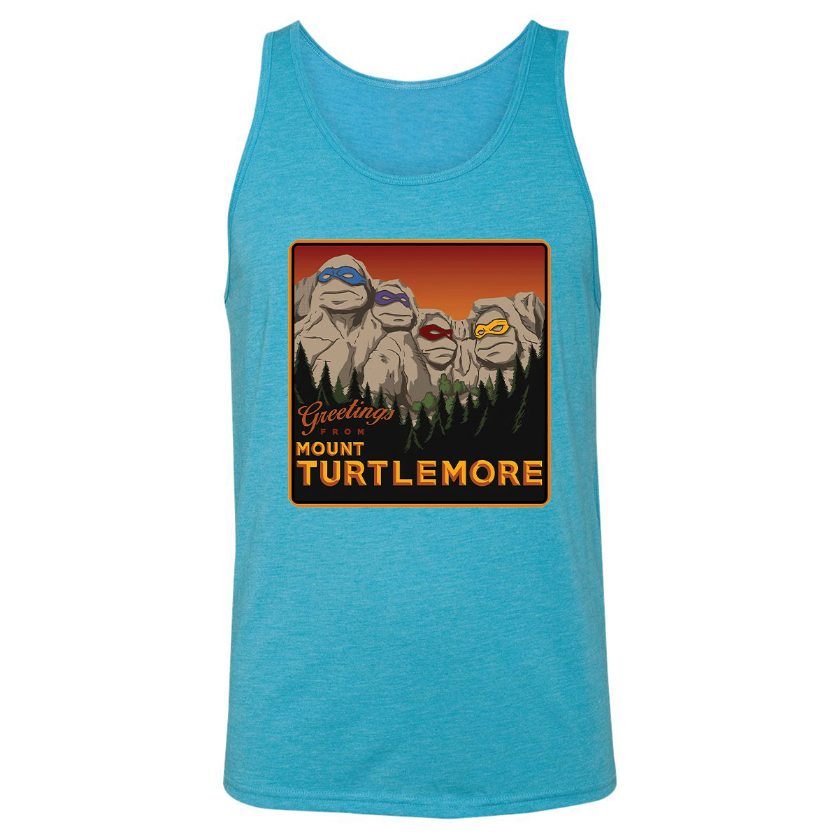 Unisex Jersey Tank - KQ12B3A5 - Aqua Triblend - 3
