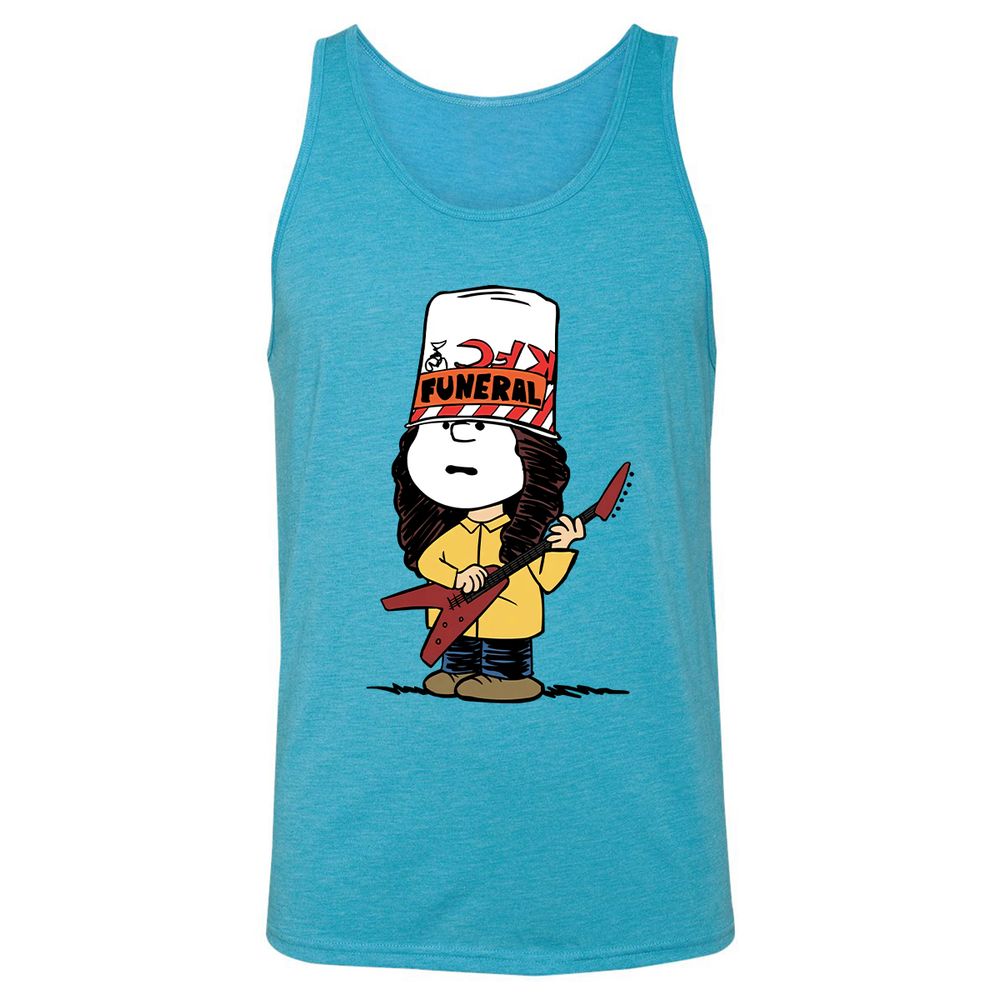 Unisex Jersey Tank - PKR7P895 - Aqua Triblend - 3