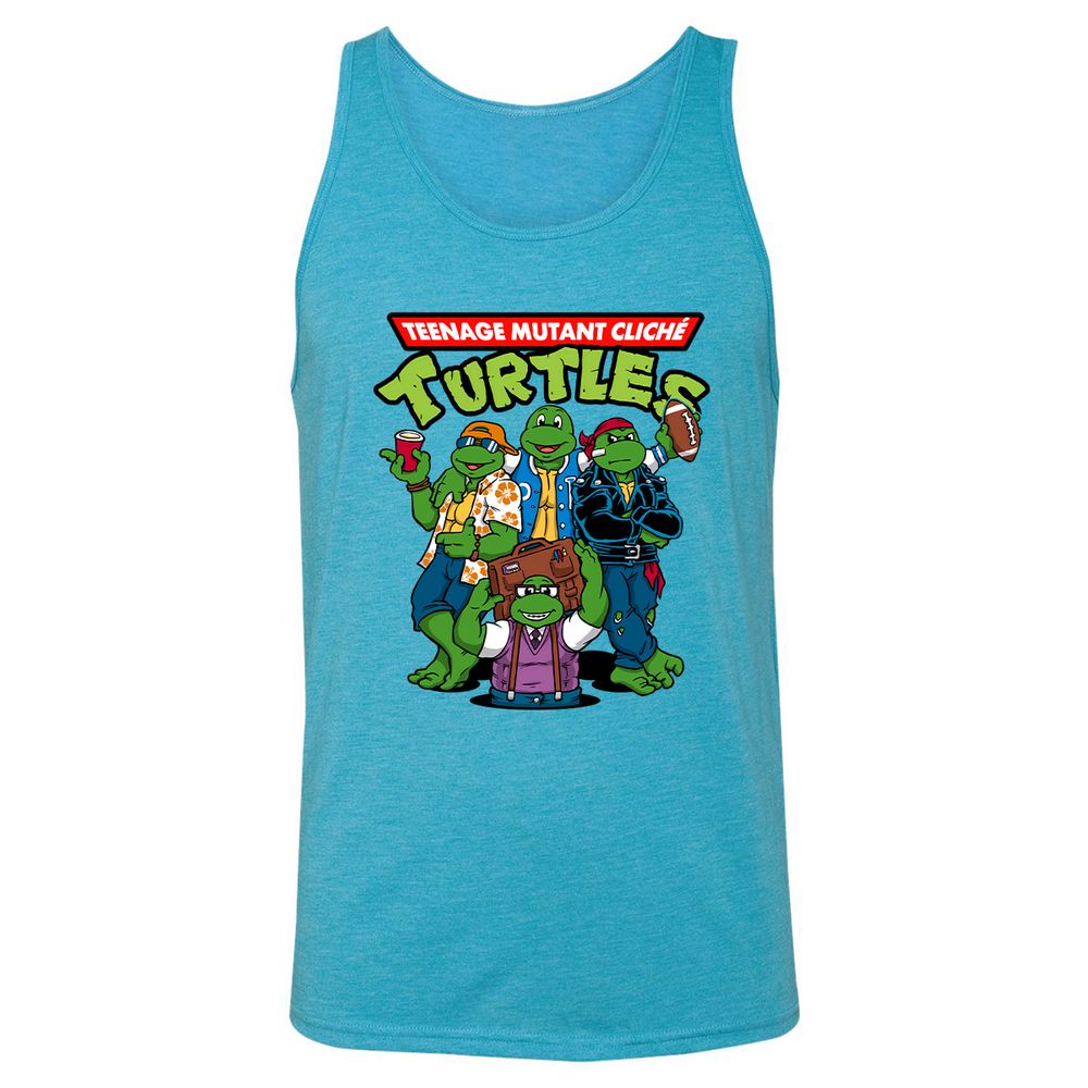 Unisex Jersey Tank - CEAPQE5V - Aqua Triblend - 3