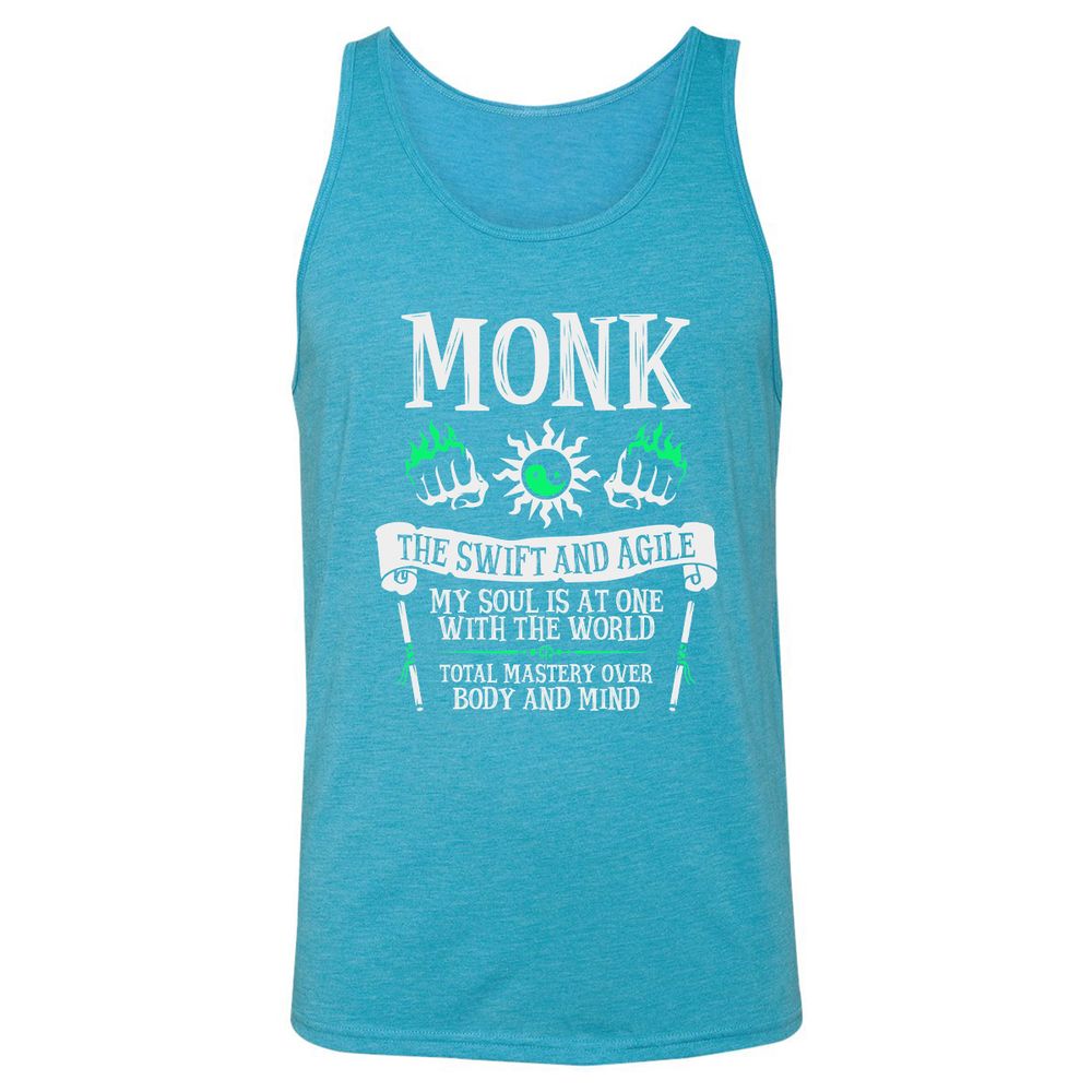 Unisex Jersey Tank - 8JD334R8 - Aqua Triblend - 3