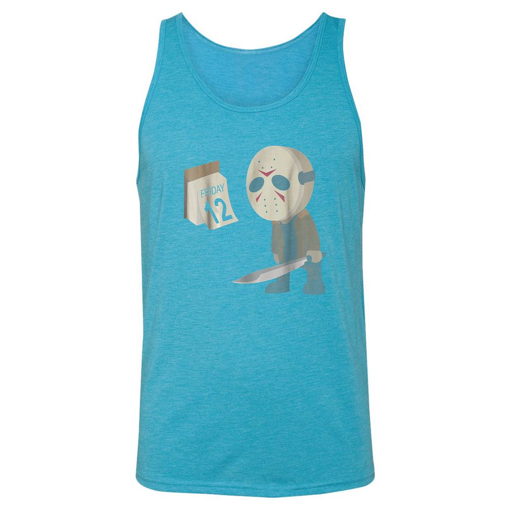 Unisex Jersey Tank - H5XMV5MV - Aqua Triblend - 3